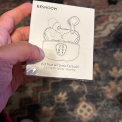 Green Earbud Headphones 