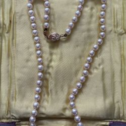 Antique 18” String Of Freshwater Pearls