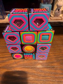 Mini Needoh Cubes, Jewels, and twirl ball
