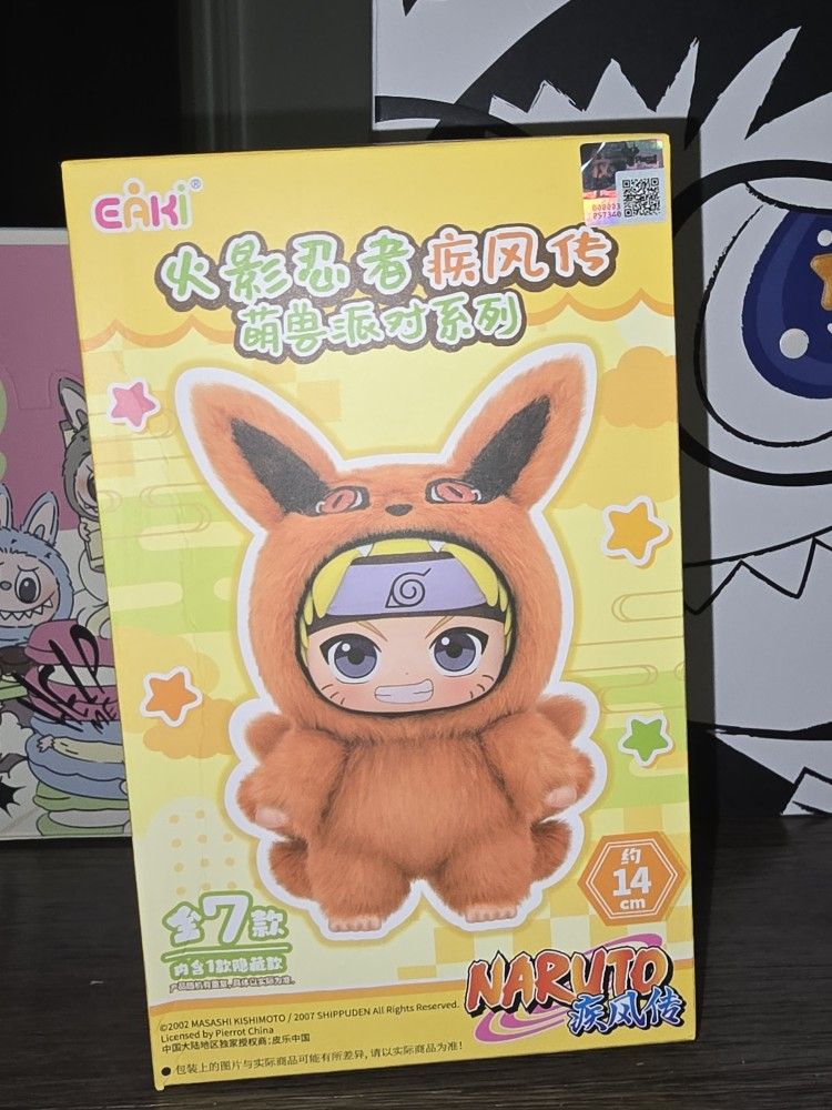 Naruto Plushy Keychain Labubu Style