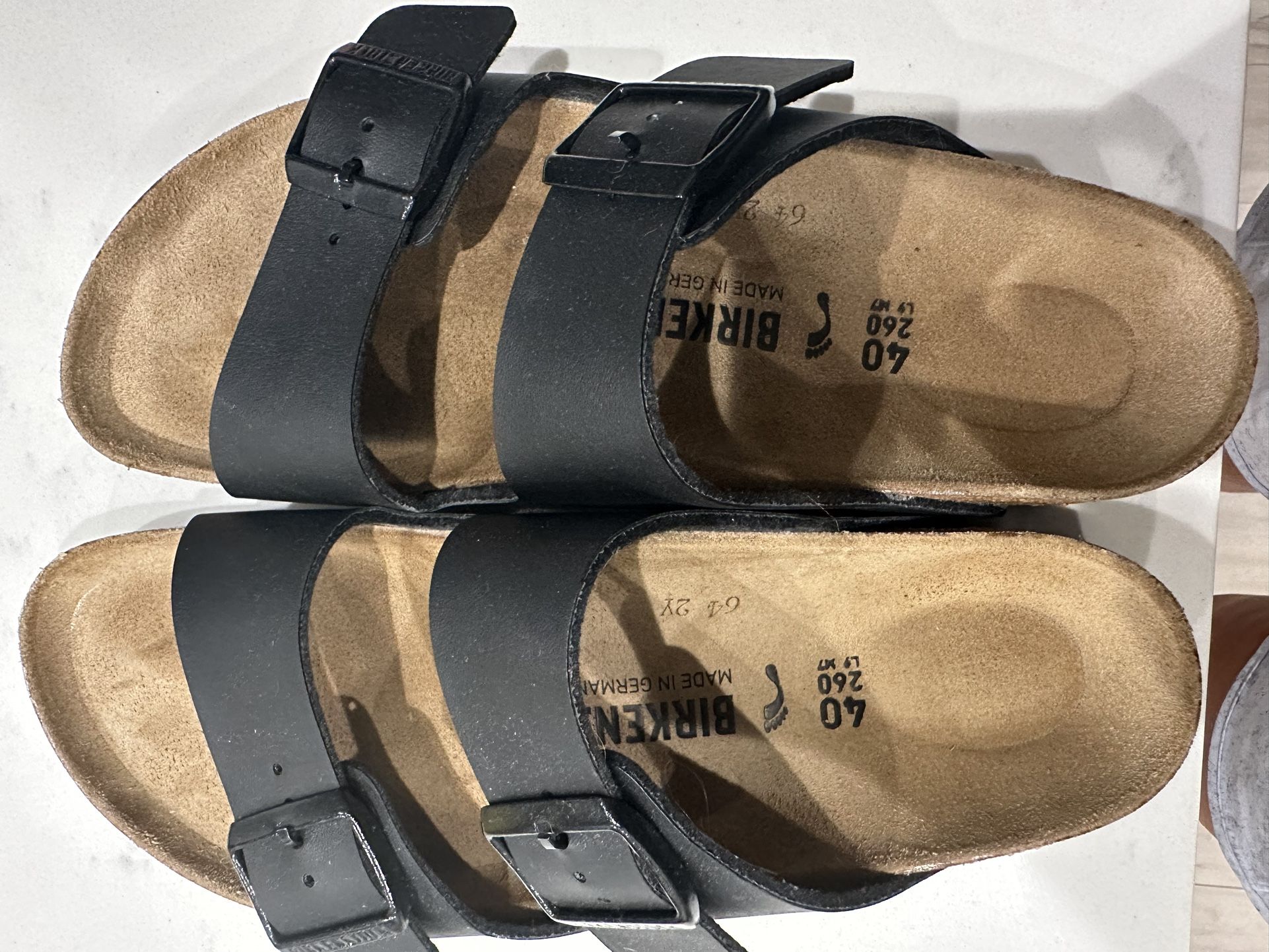 Black Birkenstocks Size 40