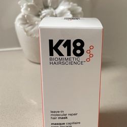 K18 leave in hair mask brand new sealed. RETAIL $75