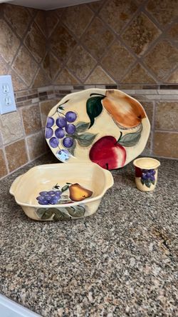 Serving Platter and Bowl