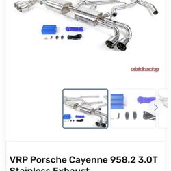 Vrp Porsche Cayenne 958.2 3.0t Stainless Vqlved Exhaust 