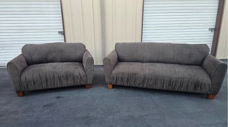 Grey Sofa & Loveseat Set
