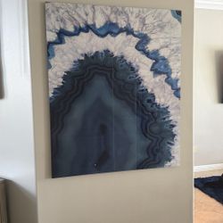 Acrylic Like Shiny Geode Wall Art 