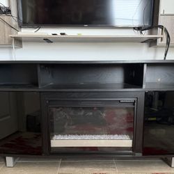 Electric Fireplace Entertainment Stand 