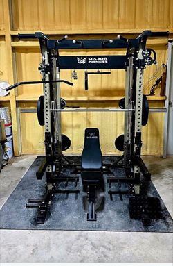 NEW IN BOX- Major Fitness B52 PRO Squat Rack Power Cage Functional Trainer with Smith Machine