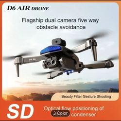 D6 Dual Camera Drone w/ Obstacle Avoidance