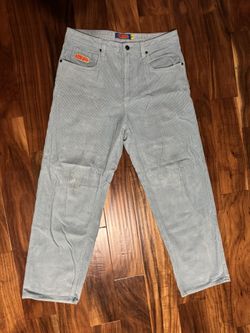 Empyre Loose Fit SK8 Corduroy Light Blue Skate Pants