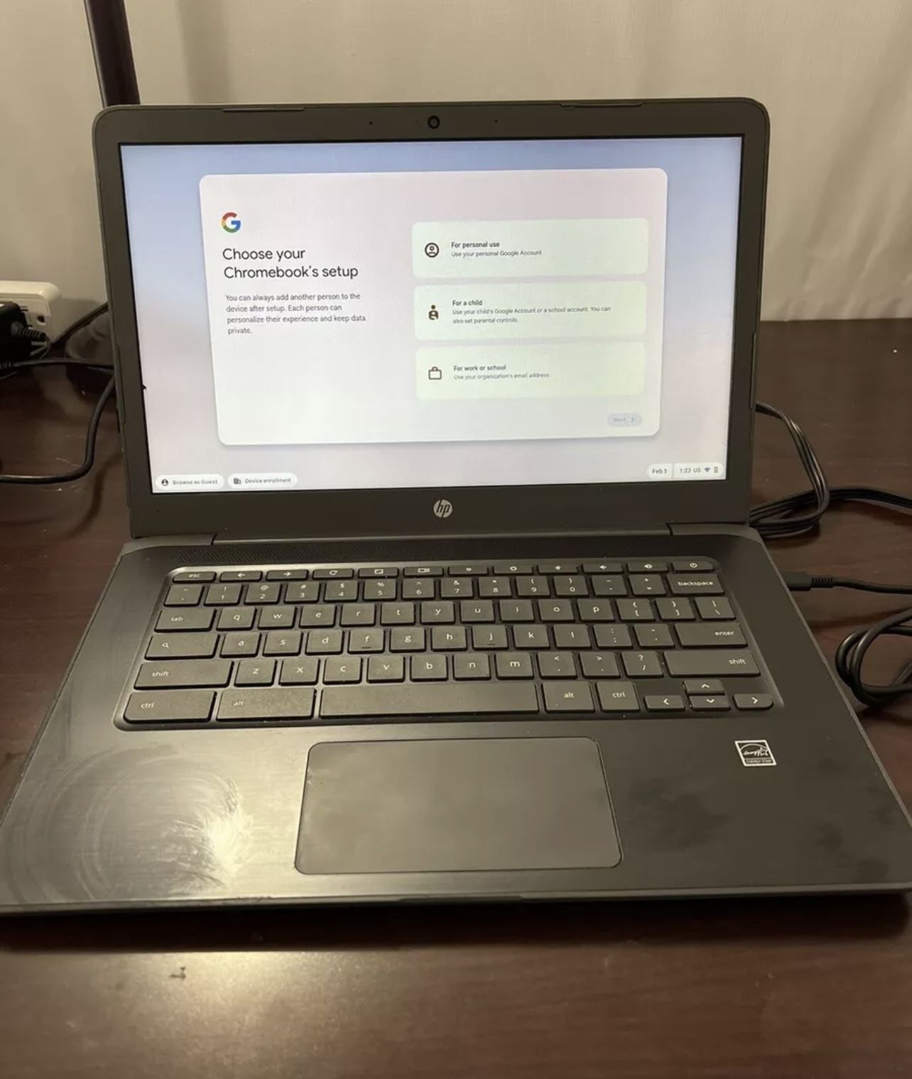 HP Chromebook 14-G5 Laptop Touch Screen Intel
