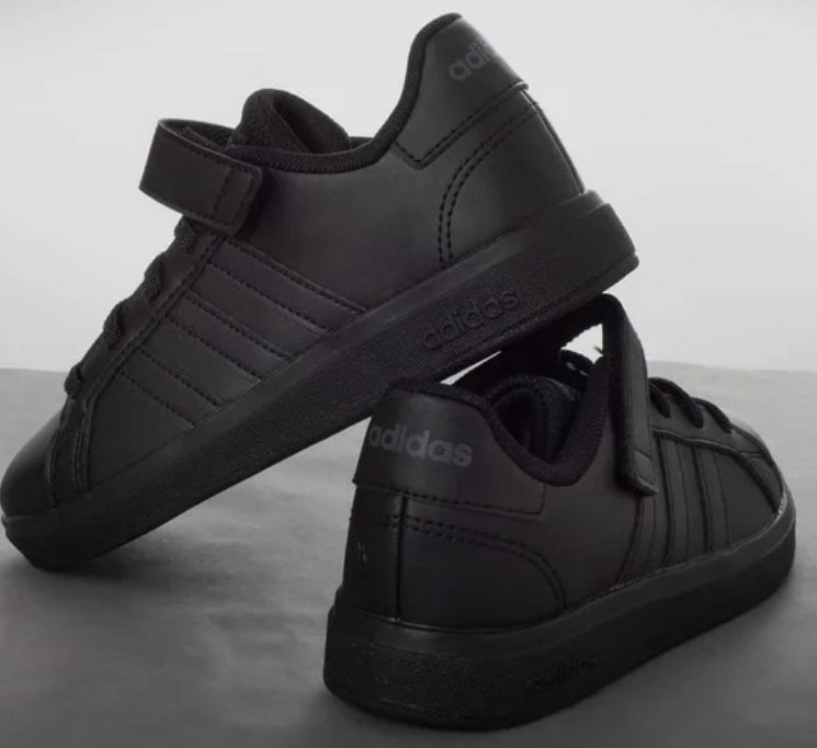 Adidas Grand Court 2.0K FX6161 Kids Black (Size US 3)