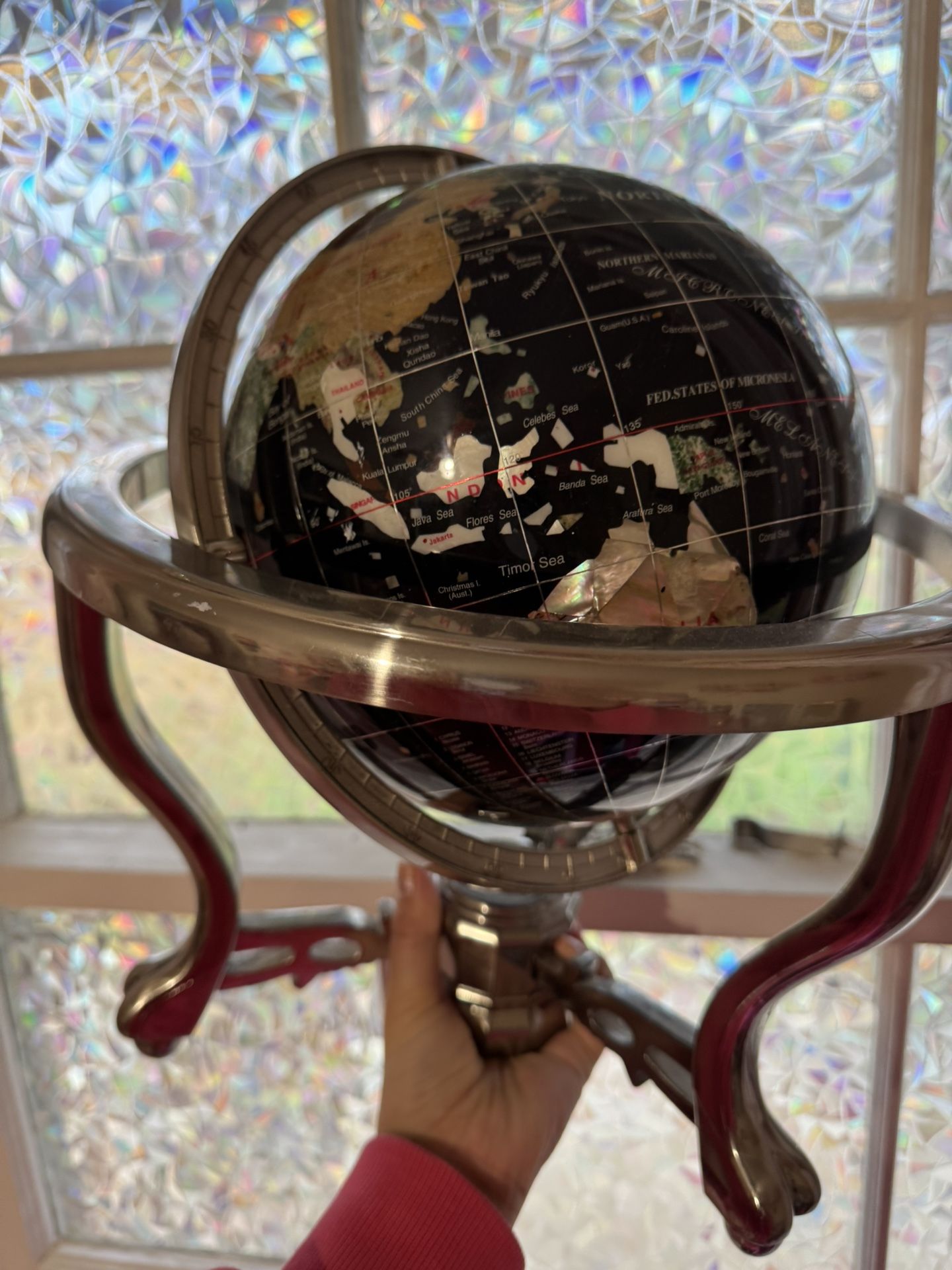 Beautiful Stone Detail Globe