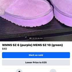 Purple Ugg Slipper 