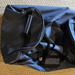 Rolling Duffle Bag, Blue In Good Condition
