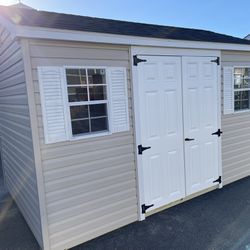 8’ X 12’ Vinyl A-frame Storage Shed