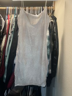 Glittery Baby Pink Mini Dress