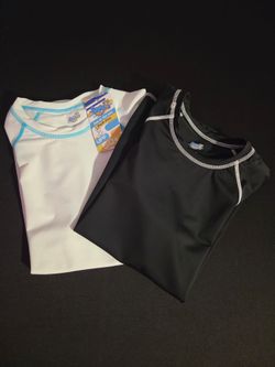 2 Boy's Rash Guard Swim Shirts