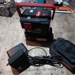 20v Max2.0ah Lithium-ion.
Hyper tough Power inverter