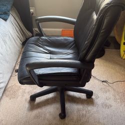 Adjustable Genuine Leather Office Chair