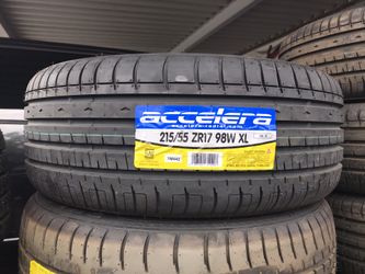 215/55R17 Accelera $299 All 4 Installed Balanced Alignment