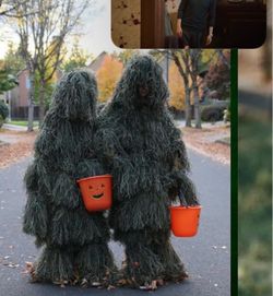 8-9 years old Kids Halloween costumes bushes Camouflage Hunting Apparel