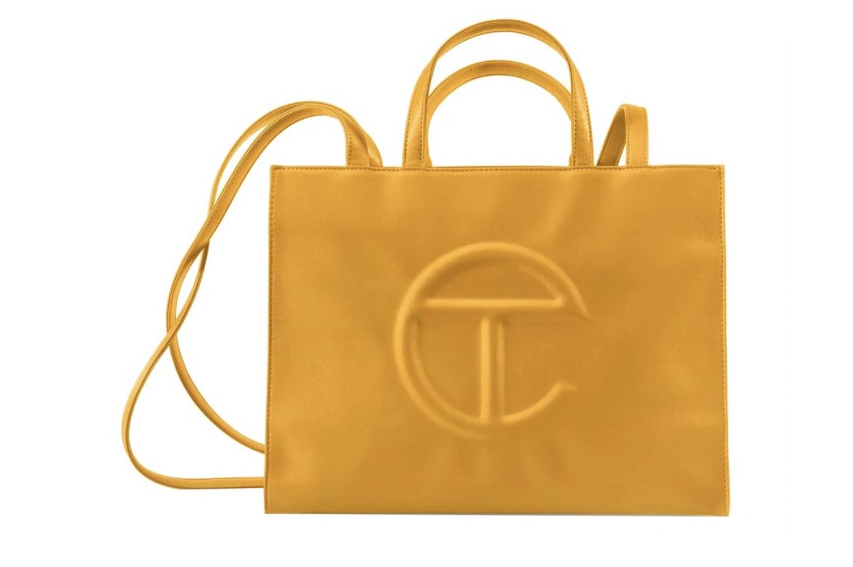 Brand New Telfar Medium Shopping Bag In The Shade Mustard