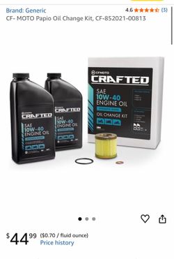 CF Moto Papio Oil Change Kit (Papio, CL, SS)