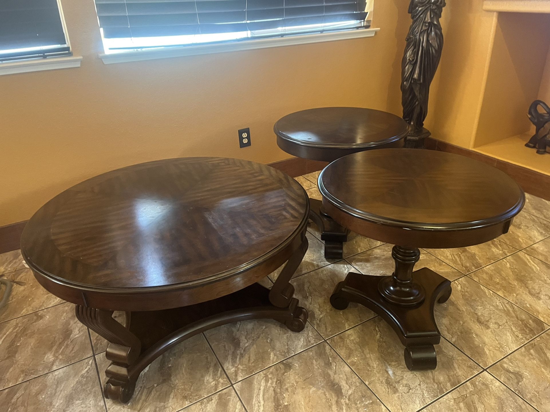 Wood Coffee Table Set