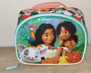 Disney Moana 2 Kids Lunch Box Insulated Tote Bag Floral Tropical Pua Hei Hei NWT