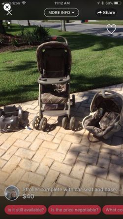 stroller car seat and base