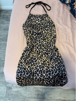 Cheetah print halter dress xxs from target