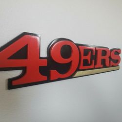 49ers 3D Sign