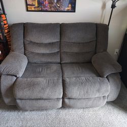 Love Seat With Dual Recliners
