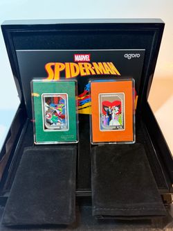 Agoro 2026 Marvel Spider-Man Comic Art Collector Box 2x 1 oz .999 Silver Bars