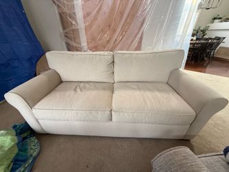 Tan Linen Couch