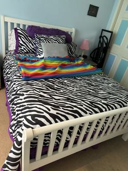 Full Size Sleigh Bed Frame 