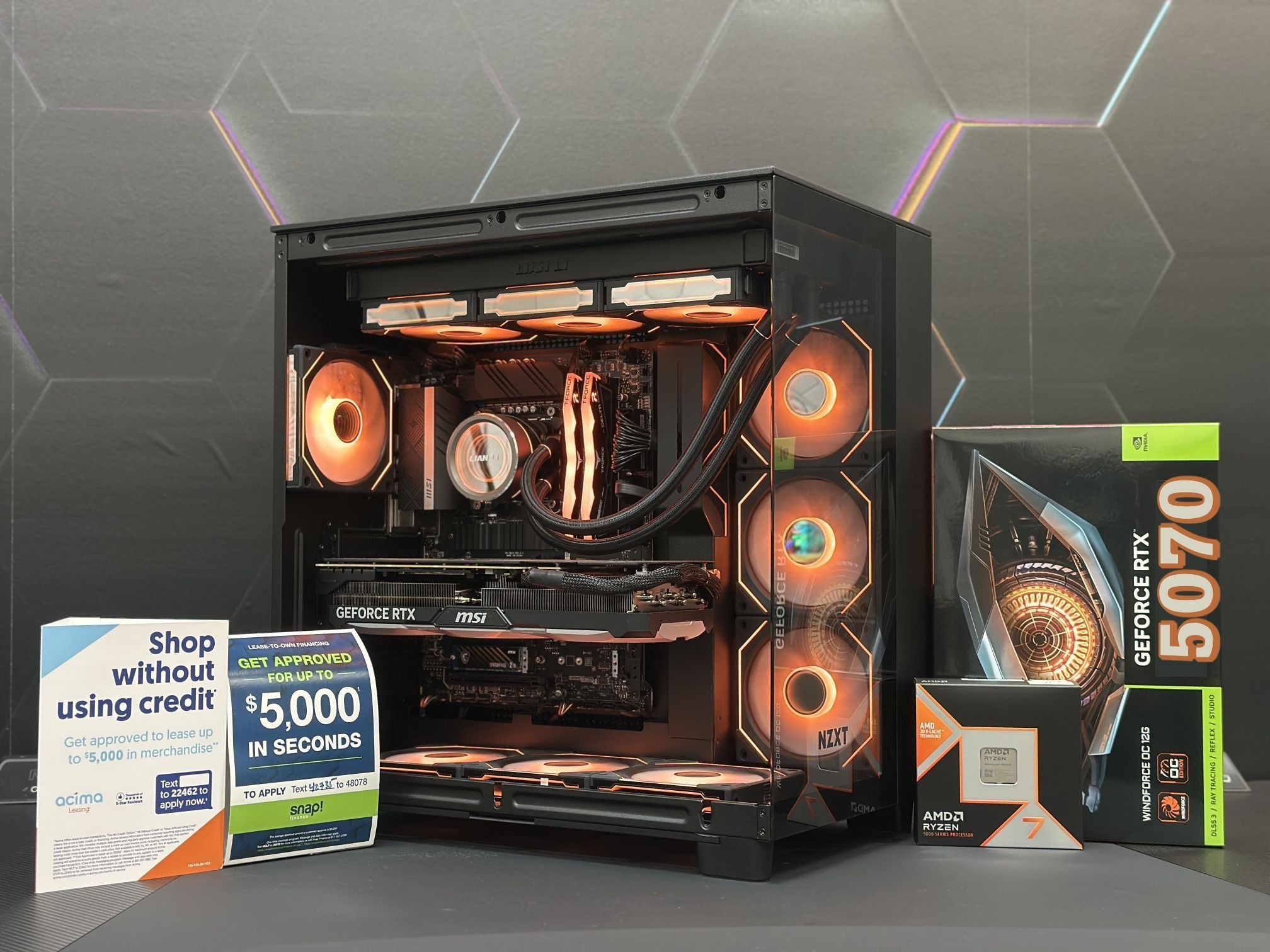 π¦ FOX 117 π¦ FINACE AVAILABLE π¦ CUSTOM GAMING PC | RIG | DESKTOP | AMD RYZEN 7-9800X3D | GEFORCE RTX 5070 | 32 GB DDR5 RAM | 2 TB SSD | WIN 11