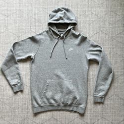Nike Air Men’s Grey Athletic Casual Pullover Hoodie size Medium Tall