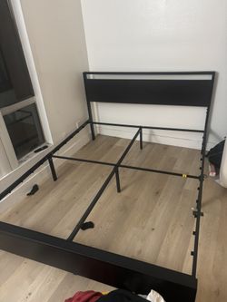 Black Queen Bed Frame With Head Board