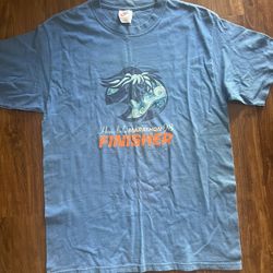 Vintage Honolulu Marathon Finisher 1998 T Shirt Tee Nike Made USA Size Medium M Running Hawaii Manoa Kuai Island 1990s 90s