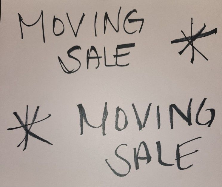 Moving Out Of State Sale