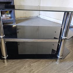 Glass tv stand