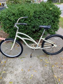 Electra White Beach Cruiser Bicycle