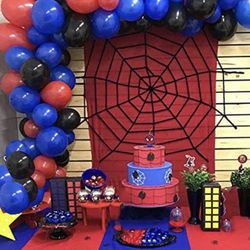 100pcs Balloon Garland Kit Red Black And Blue