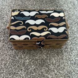 Mustache Small Sewing Box