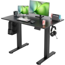 NEW IN BOX - Electric Standing Desk Adjustable Height, 40 x 24 Inch Sit Stand Desk with T-Shaped Frame, 3 Memory Presets & Cable Management for Home O