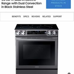 Samsung 30” Electric Range-NEW