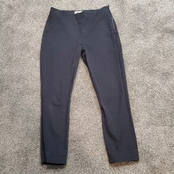 EVERLANE navy blue  Womens Comfort Dress  Pants side Zip size 4