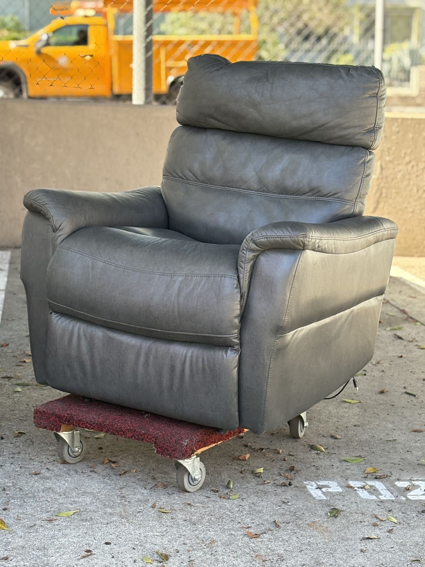 Electric Power Recliner Faux Leather 